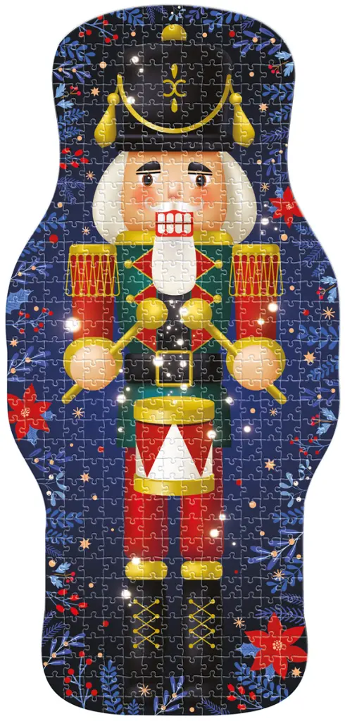 Puzzle 502 el. Shape Christmas 1 Nutcracker Blue_5902277396112_plansza.webp
