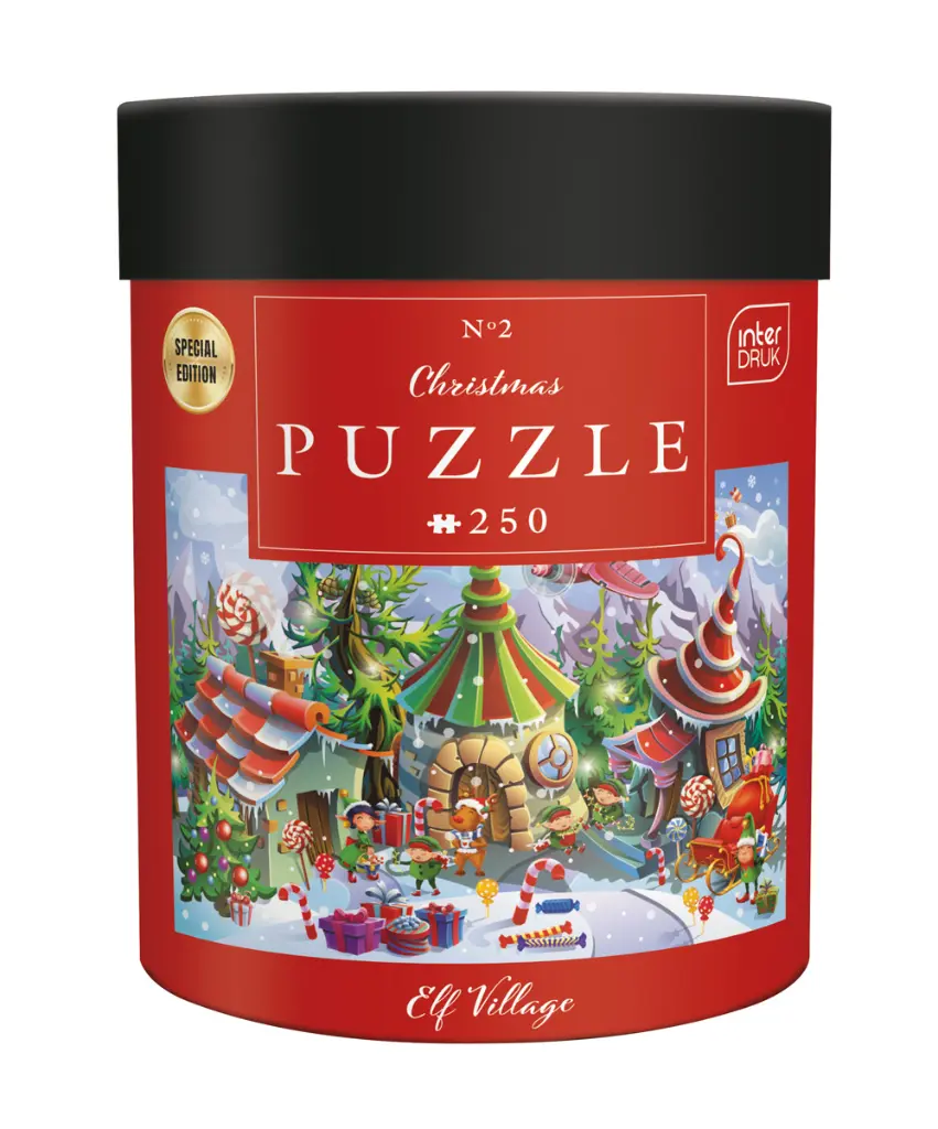 Puzzle 250 el. Christmas 2 Elf Village_5902277395993_tuba.webp