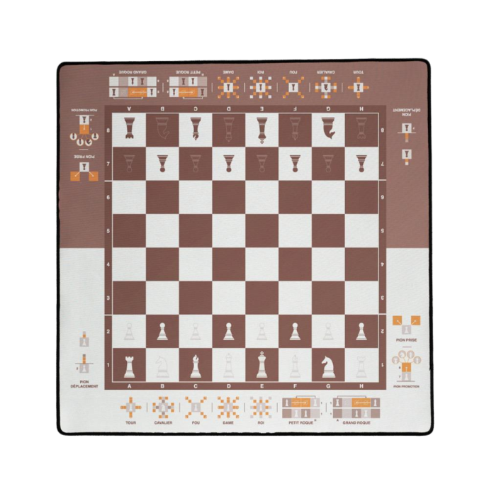 PLAYMAT Learn Chess 60x60