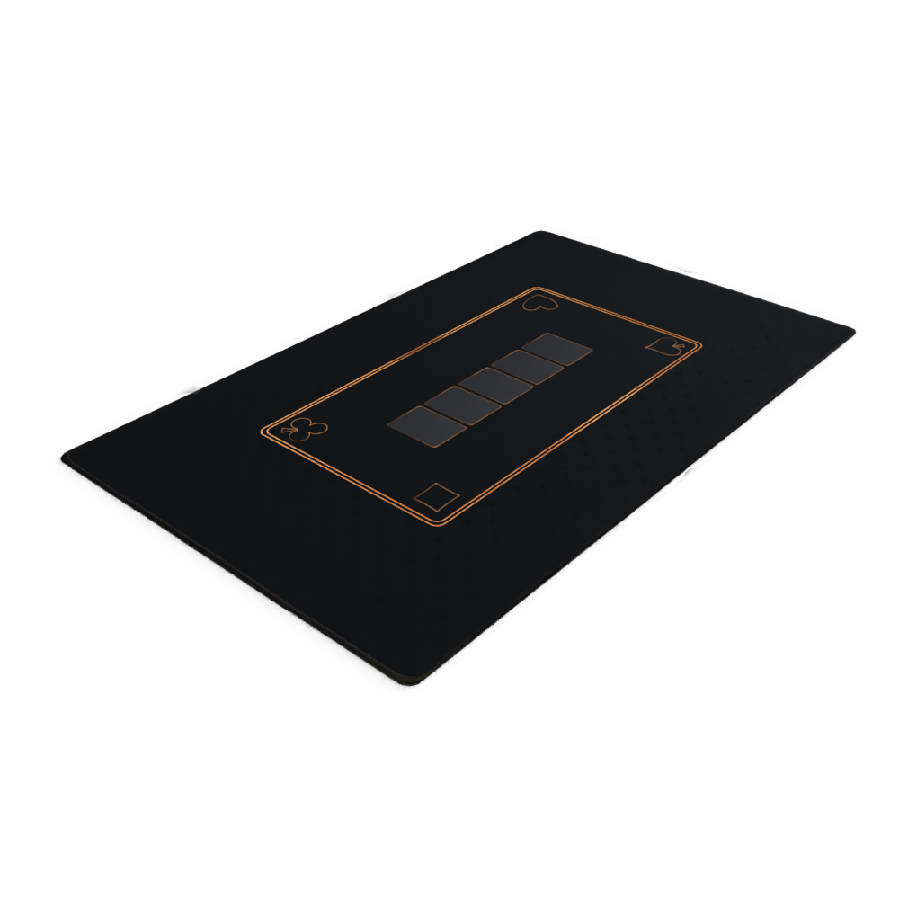 TAPIS Poker Noir 100x60
