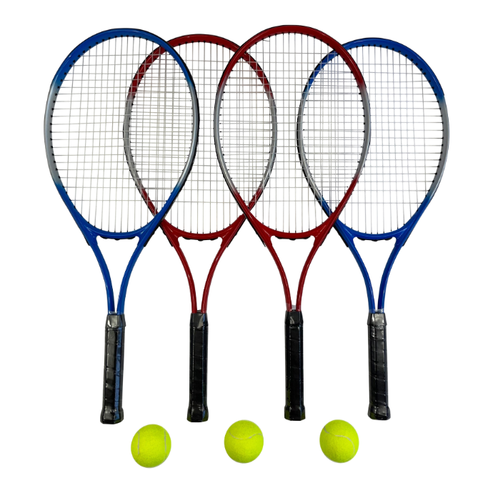 4 Player Tennis Set with 6m Net