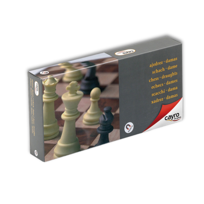CAYRO MAGNETIC CHESS AND DRAUGHTS MEDIUM