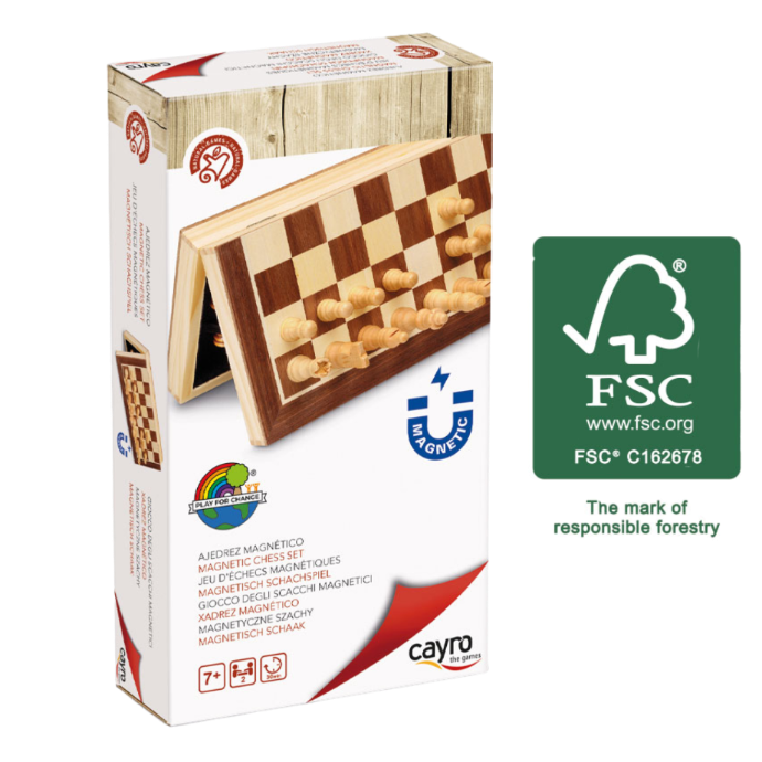 CAYRO INLAID MAGNETIC FOLDABLE CHESS