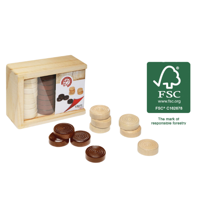 CAYRO WOODEN DRAUGHTS ACC.
