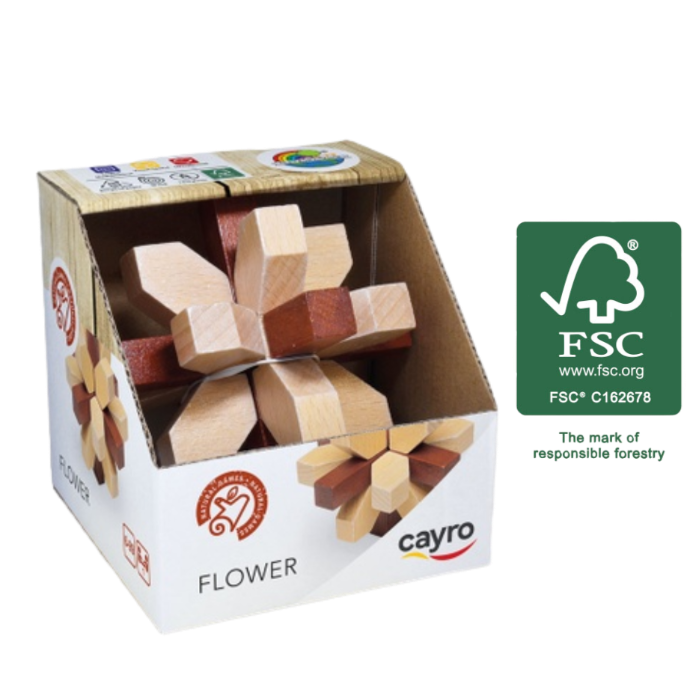 CAYRO FLOWER 10X10 (FSC WOOD)