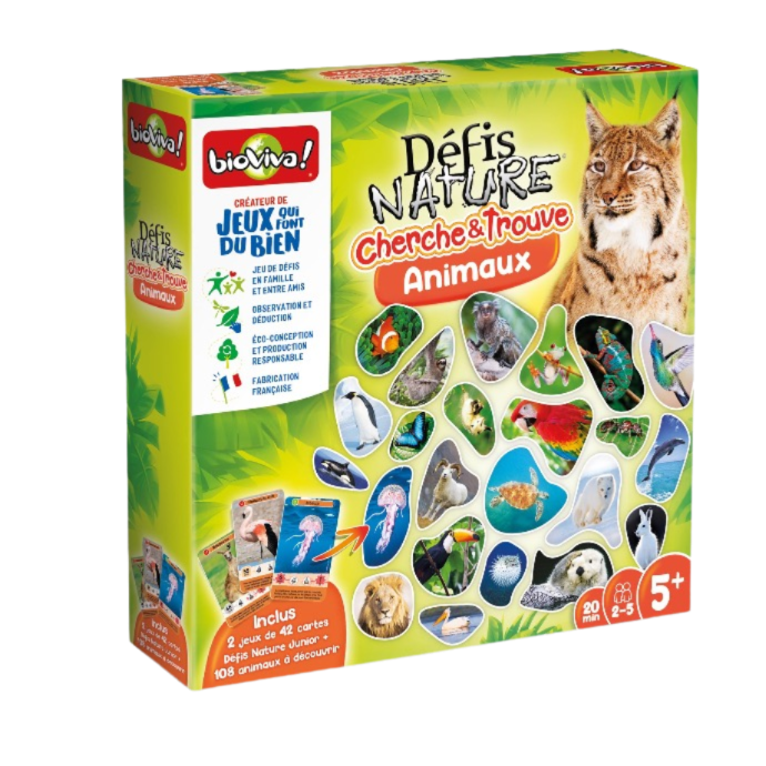 BIOVIVA - DÉFIS NATURE - CHERCHE ET TROUVE LES ANIMAUX