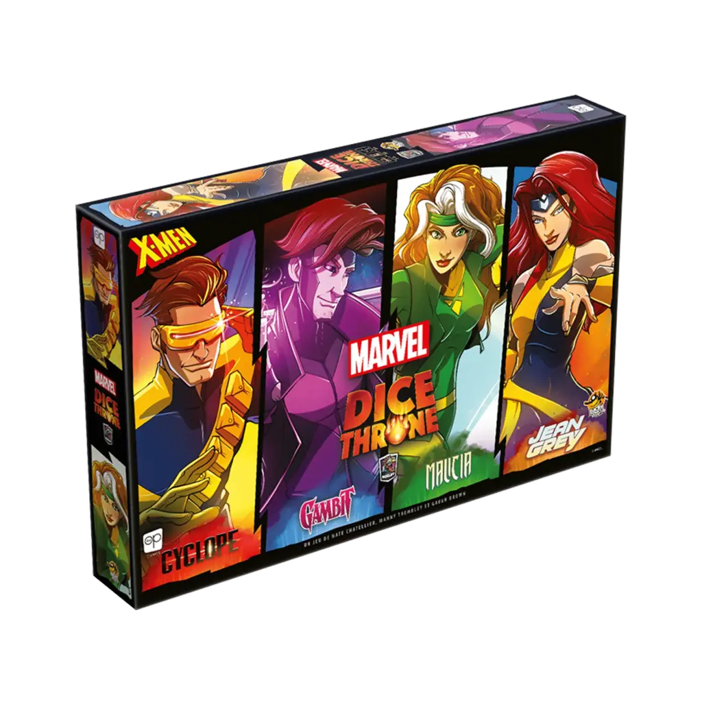 DICE THRONE MARVEL - CYCLOPE, GAMBIT, MALICIA, JEAN GREY