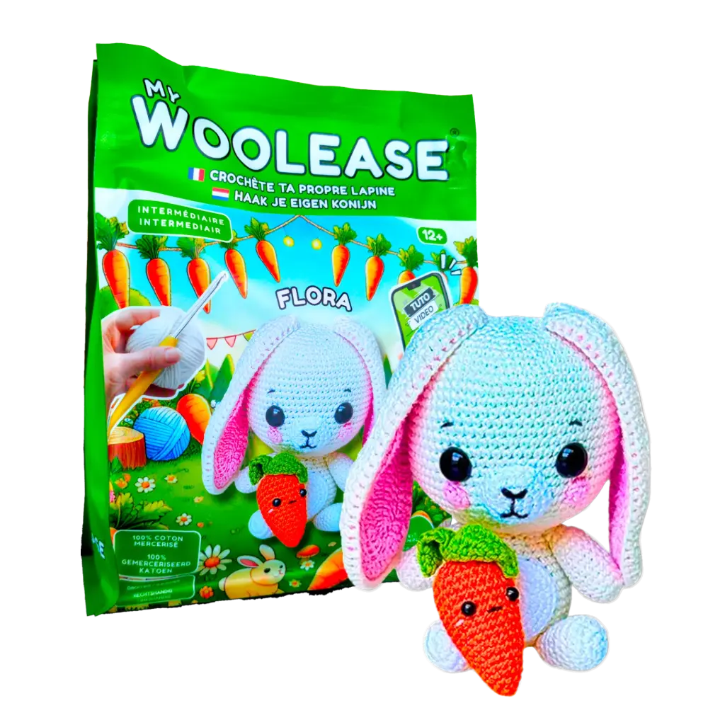 MY WOOLEASE - CROCHET KIT - FLORA THE RABBIT