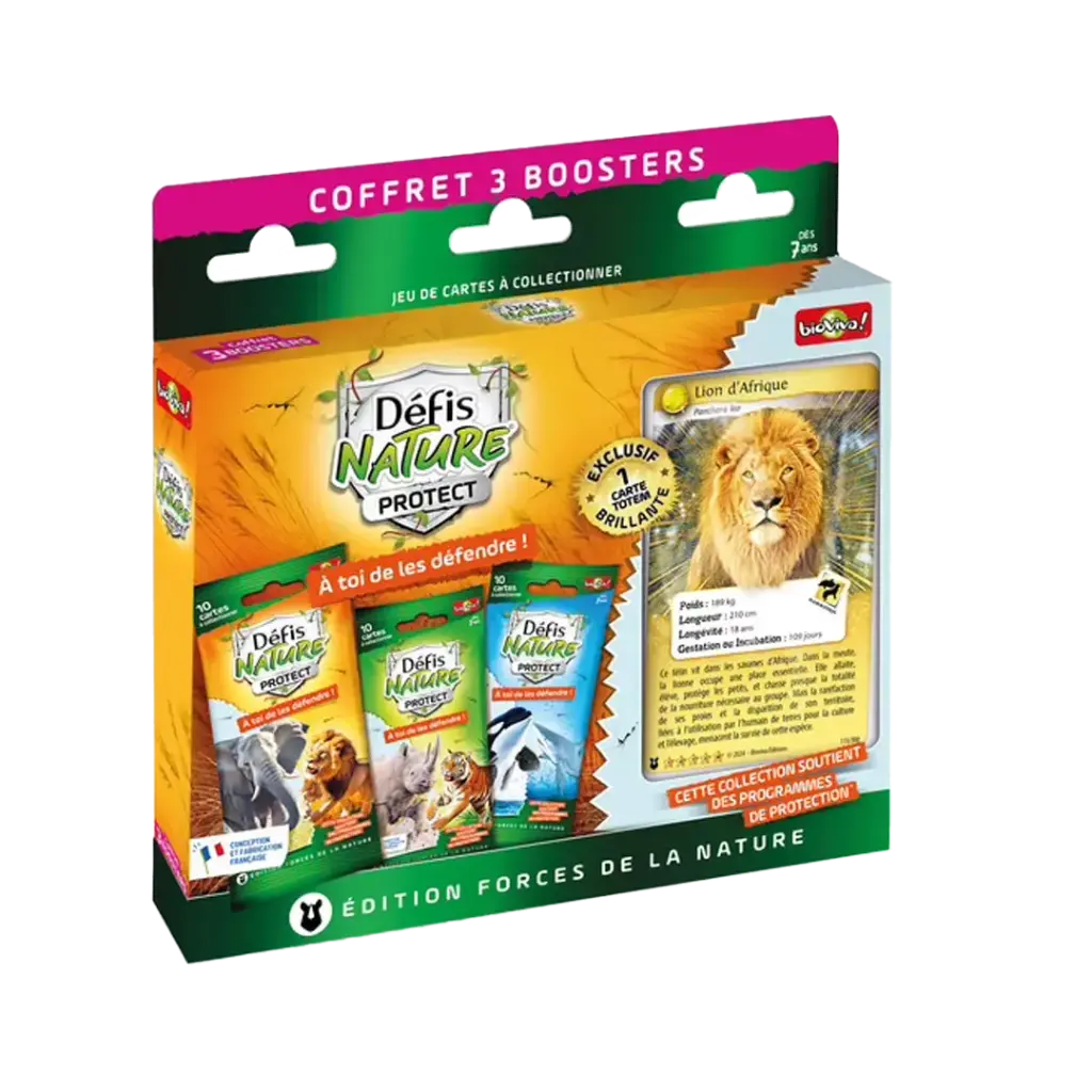 BIOVIVA - COFFRET 3 BOOSTERS LION D'AFRIQUE
