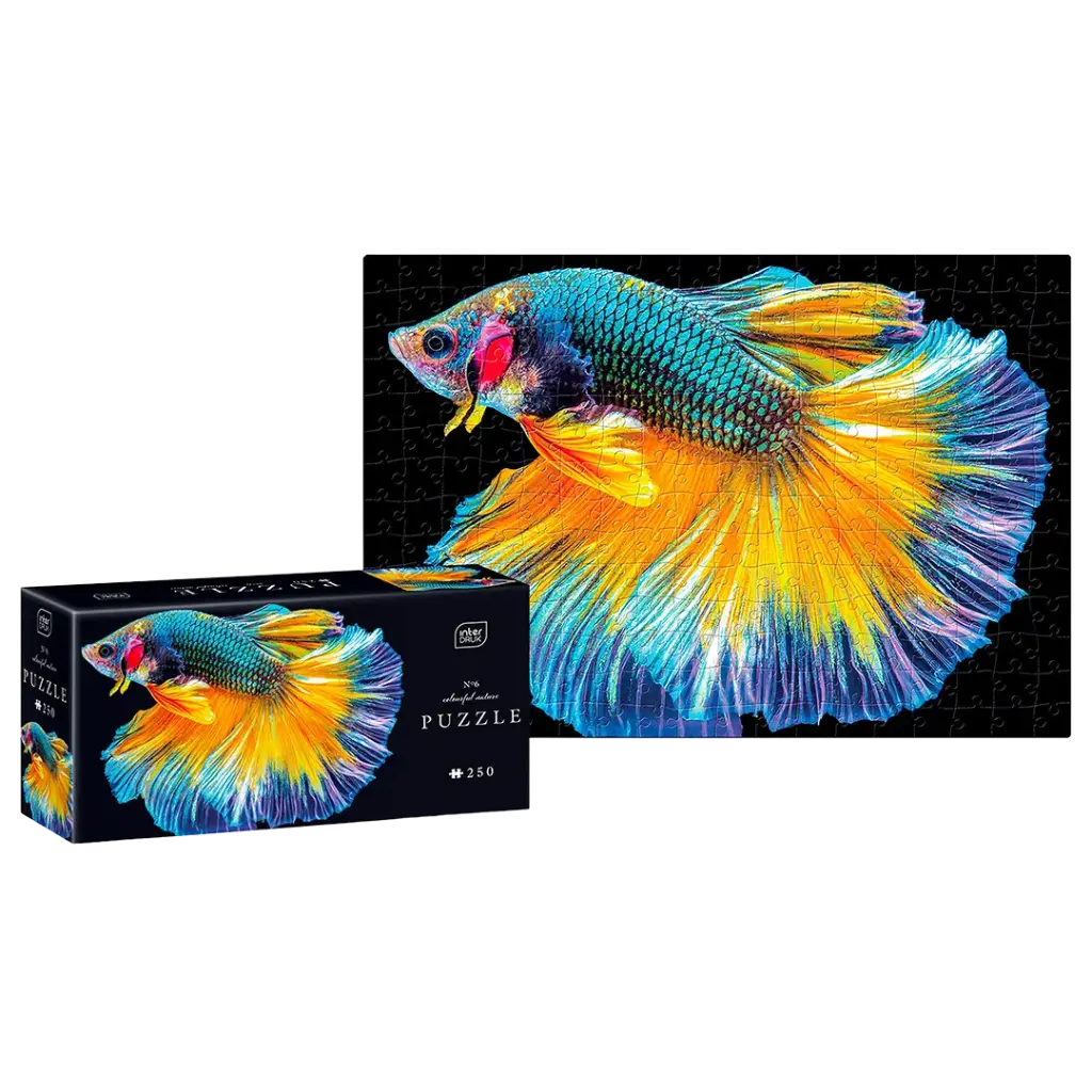 INTERDRUK - PUZZLE 250 - COLOURFUL NATURE 6 FISH
