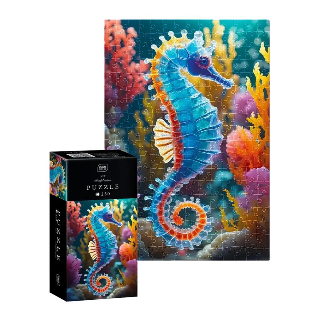 INTERDRUK - PUZZLE 250 - COLOURFUL NATURE 7 SEA HORSE