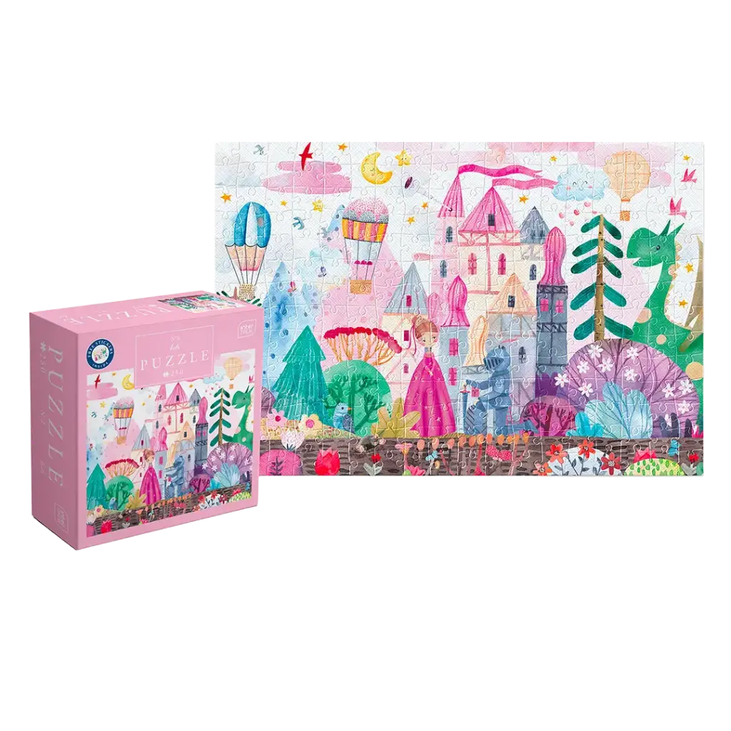 PUZZLE 250 - KIDS WITH STICKERS 3 CASTLE