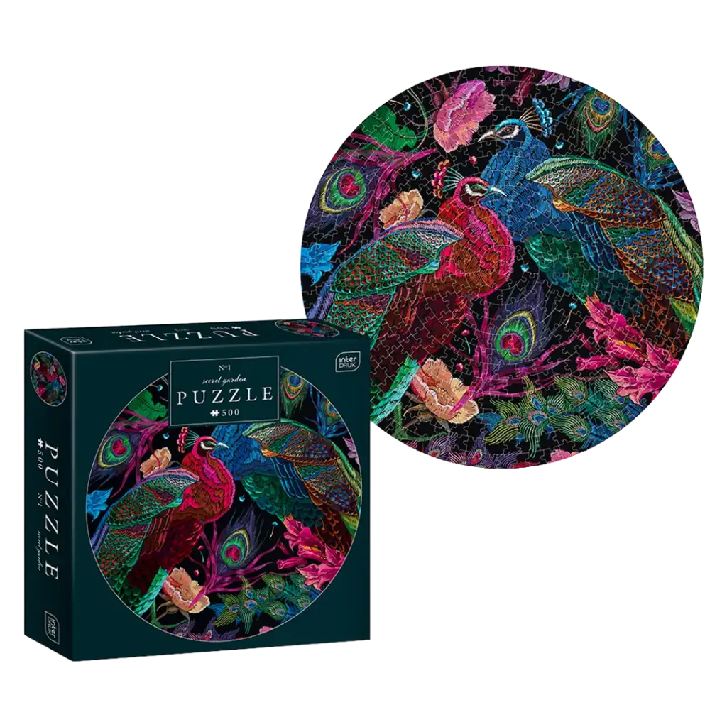 INTERDRUK - PUZZLE 500 - ROUND SECRET GARDEN 1