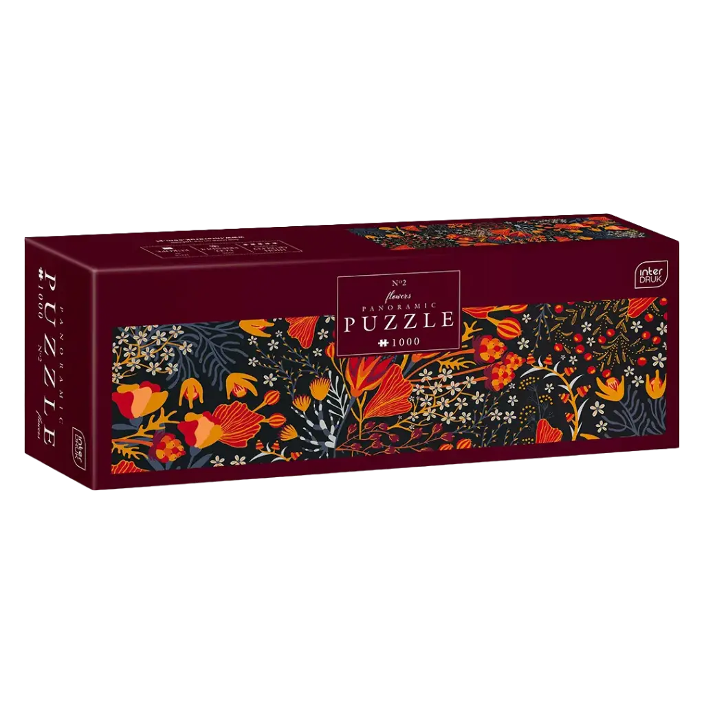 INTERDRUK - PUZZLE PANORAMIC 1000 - FLOWERS 2