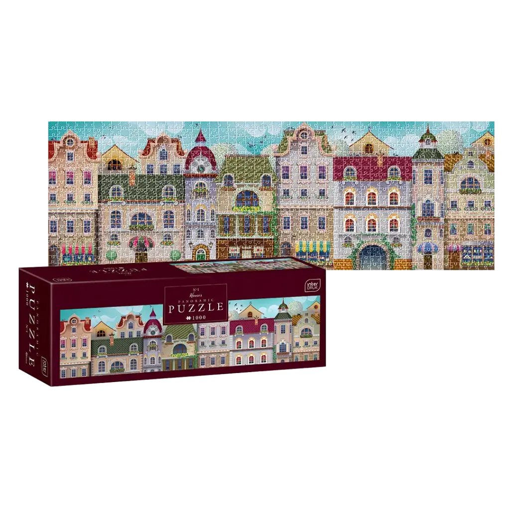INTERDRUK - PUZZLE PANORAMIC 1000 - HOUSES 1