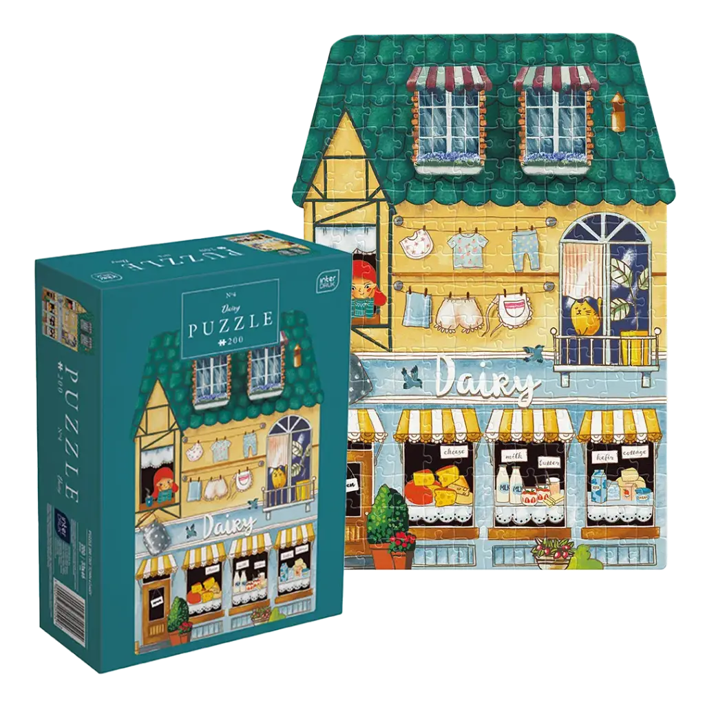 INTERDRUK - PUZZLE 200 - SHAPE HOUSE 4