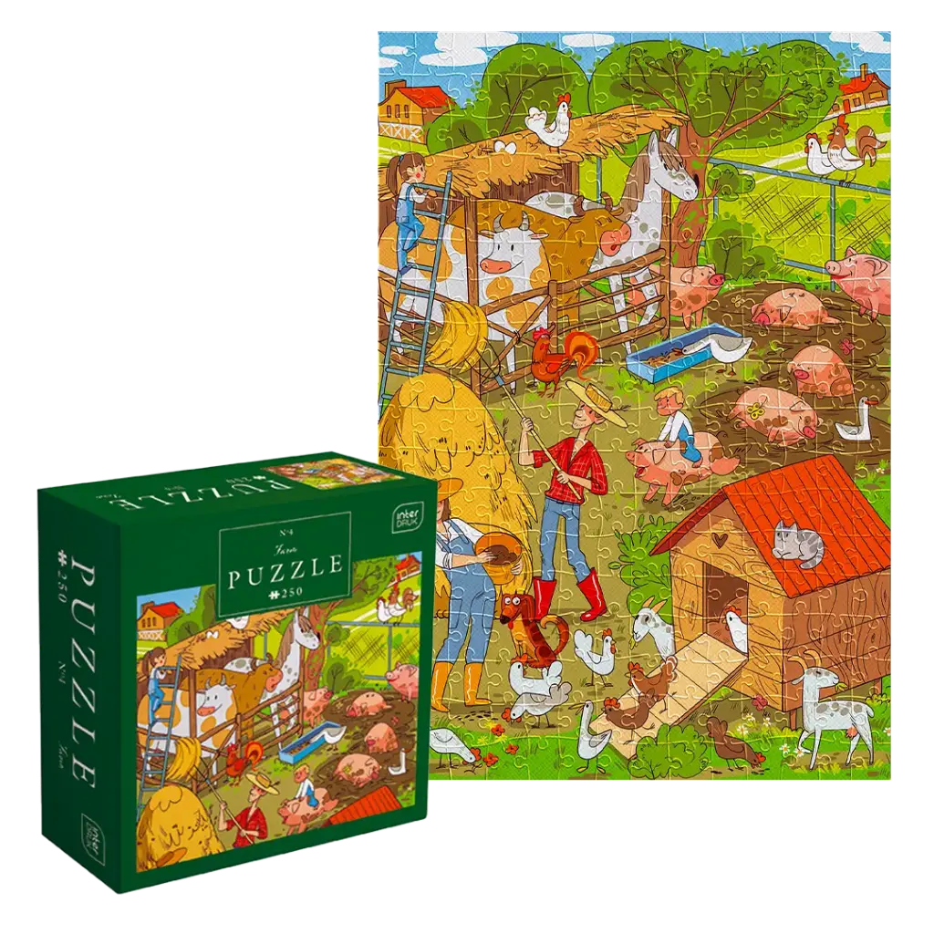 INTERDRUK - PUZZLE 250 - KIDS 4 FARM