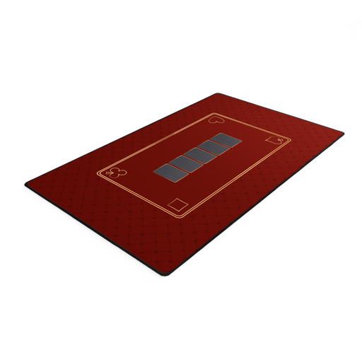 [01903] PLAYMAT Poker Red 100x60