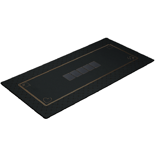 [01904] TAPIS Poker Noir 120x60