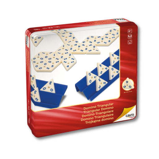 [02592] CAYRO TRIANGULAR DOMINO METAL BOX