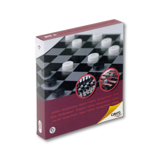 [02599] CAYRO MAGNETIC DRAUGHTS-CHESS-BACKGAMMON