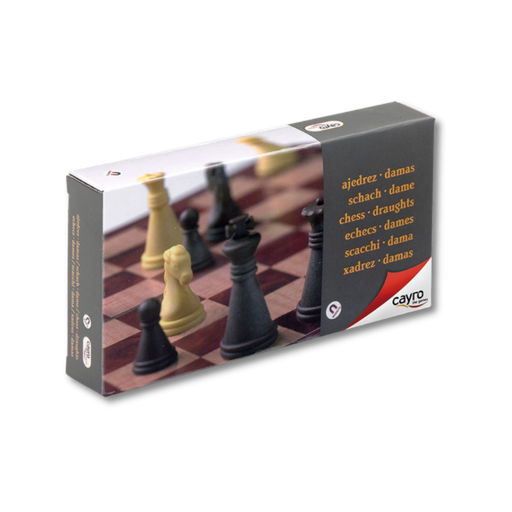 [02600] CAYRO MAGNETIC CHESS AND DRAUGHTS SMALL