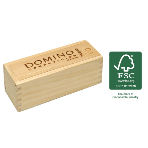 [02607] CAYRO COMPETITION DOMINO WOODEN BOX