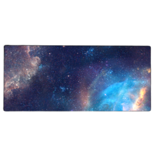 [02357] PLAYMAT Blue Galaxy 90x40