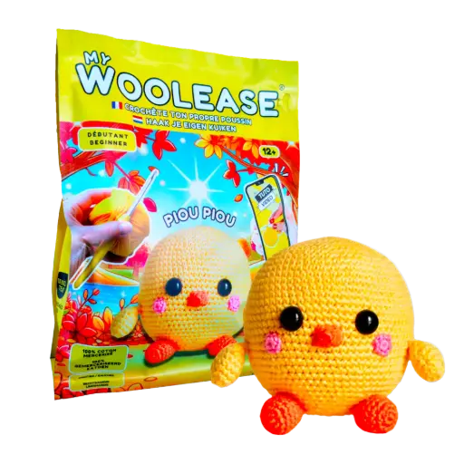 [03764] MY WOOLEASE - CROCHET KIT - PEEP PEEP THE CHICK