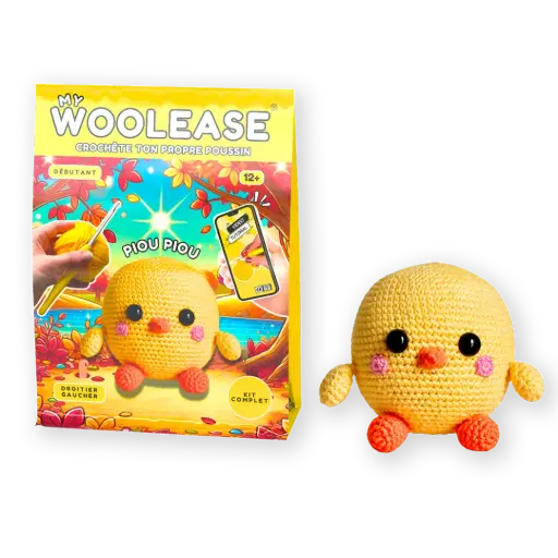 [03764] MY WOOLEASE - CROCHET KIT - PIOU PIOU THE CHICK