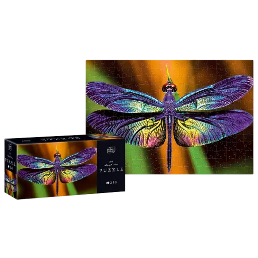 [03862] INTERDRUK - PUZZLE 250 - COLOURFUL NATURE 3  DRAGONFLY