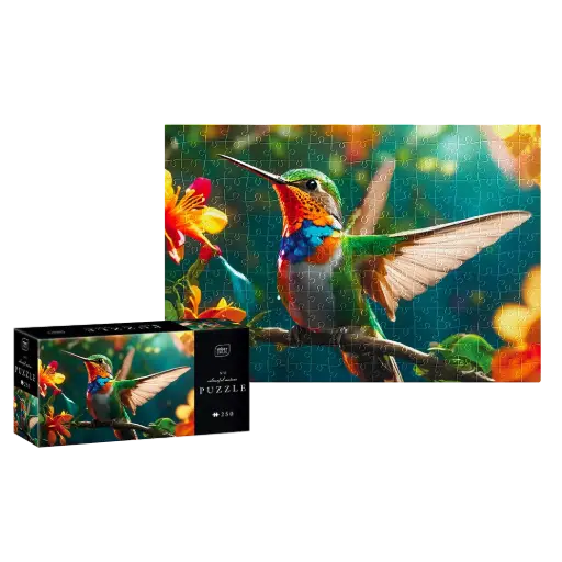 [03865] PUZZLE 250 - COLOURFUL NATURE 8 HUMMING BIRD