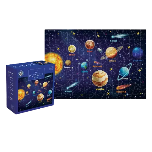 [03874] PUZZLE 250 - KIDS WITH STICKERS 6 SOLAR SYSTEM