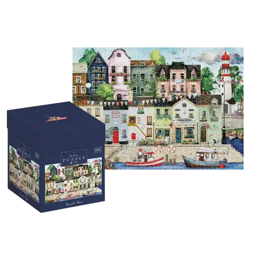 [04106] INTERDRUK - PUZZLE 1000 BOX - HOUSES 4