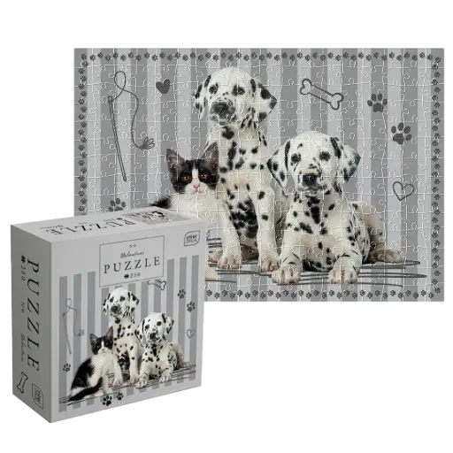 [04166] INTERDRUK - PUZZLE 250 - PUPPY SIGN 6 DALMATIANS